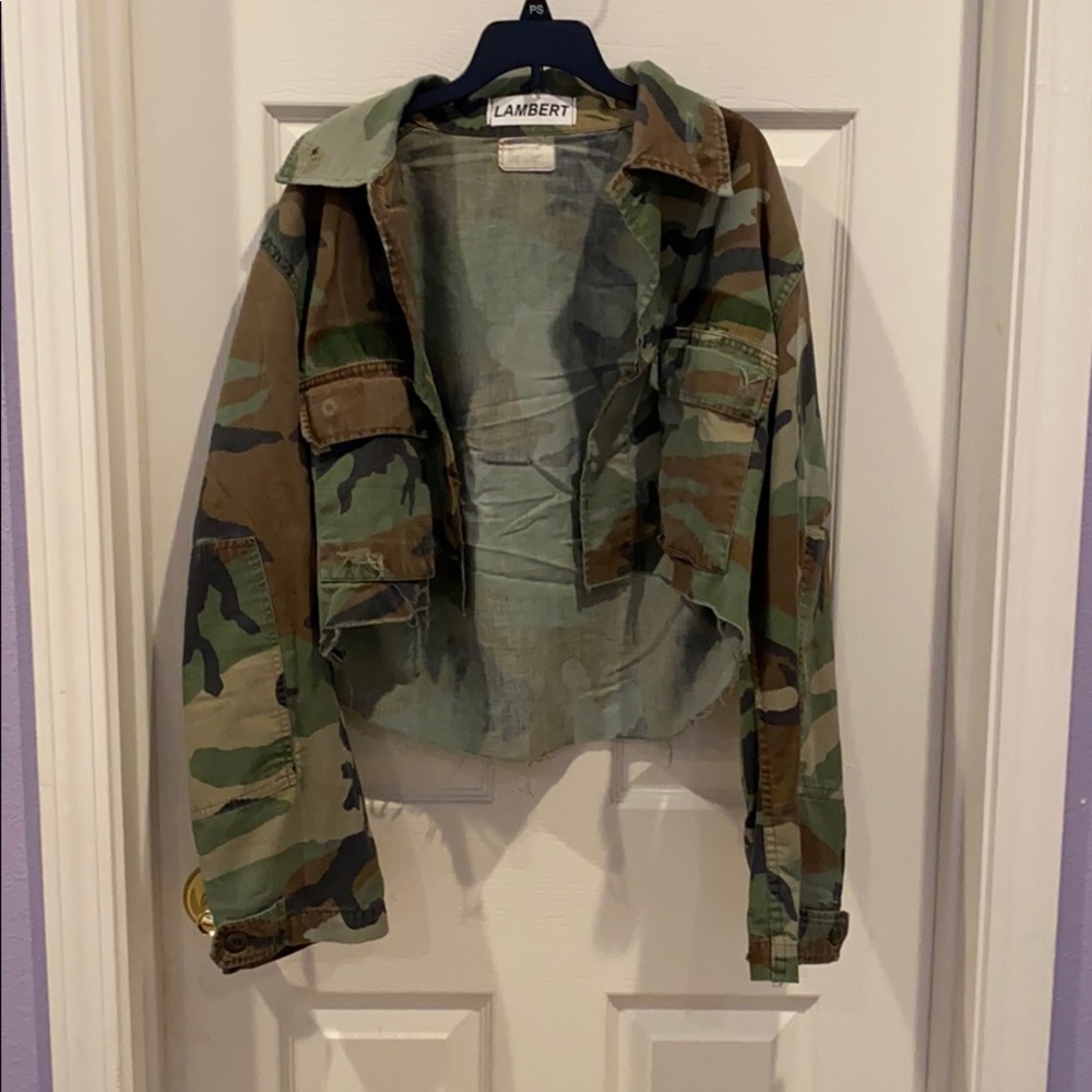 Vintage Cropped Camo jacket